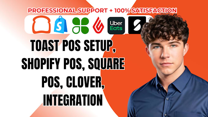 toast pos setup, shopify pos, square, clover and lightspeed integration