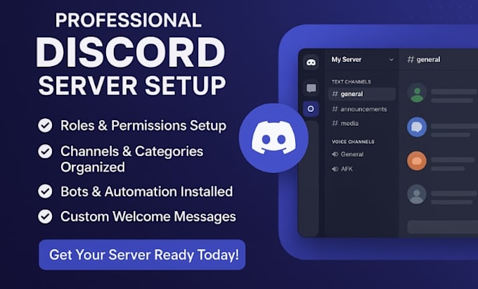 Normal Discord Server Professionally set up and optimize your discord server by Supreme ...