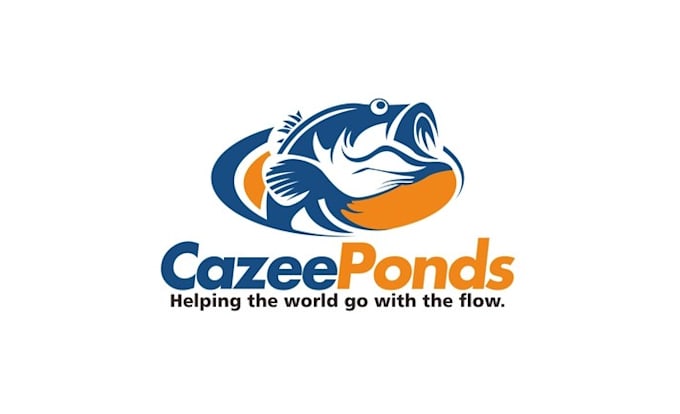 create a tranquil waterscape particular logo