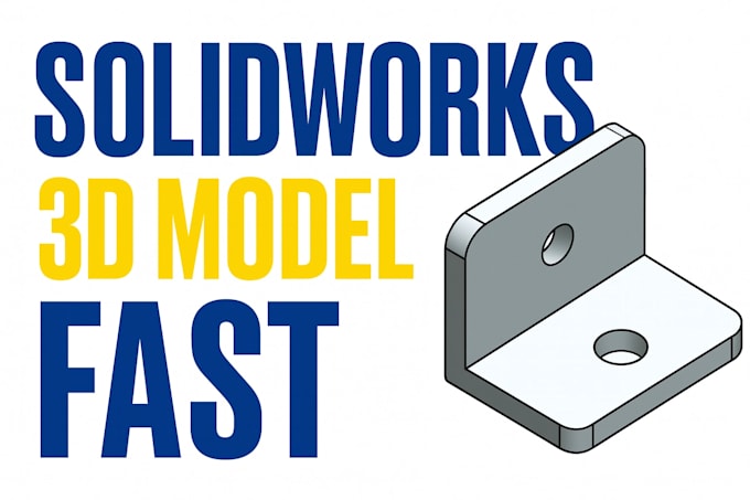 Haré modelado 3d cad de piezas mecánicas en solidworks