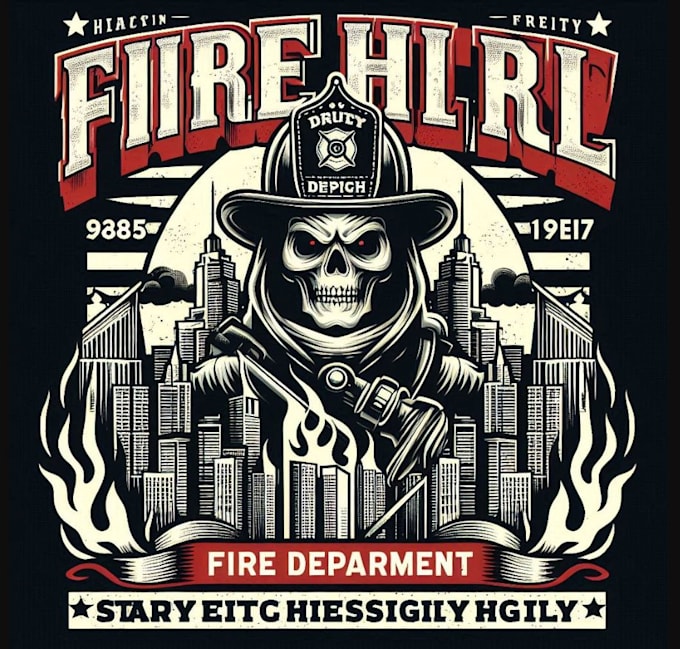 make high quality fire department vintage logo