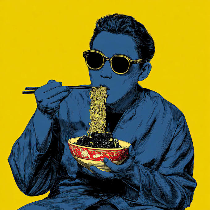 make professional pop art food artwork