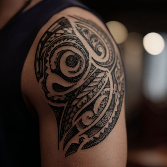 design a polynesian maori tribal tattoo