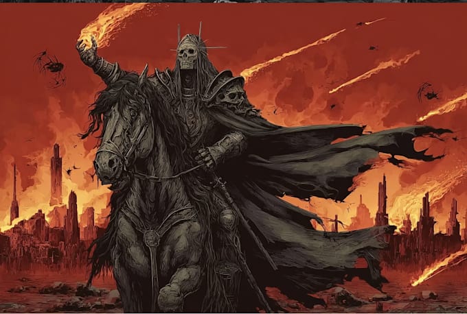 make warhammer style dark fantasy art illustration