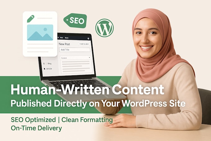 be writing and posting content on your wordpress website
