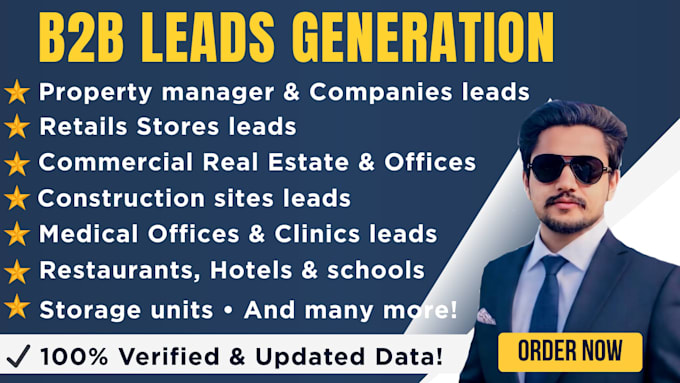 provide commercial properties leads, construction site, b2b leads and more