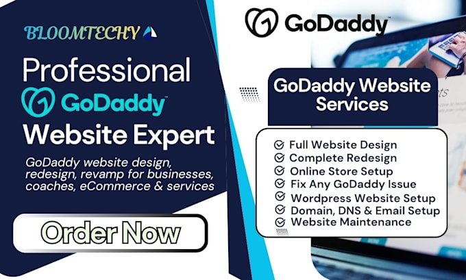 Develop godaddy website design godaddy website redesign godaddy website ...
