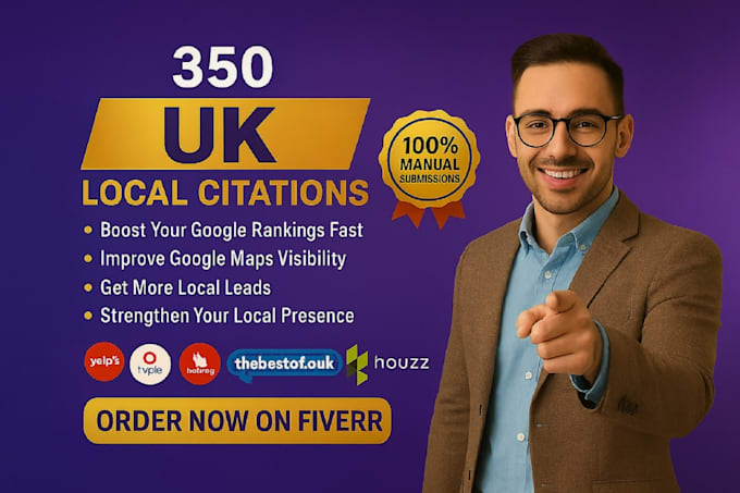 manually create 350 UK local citations