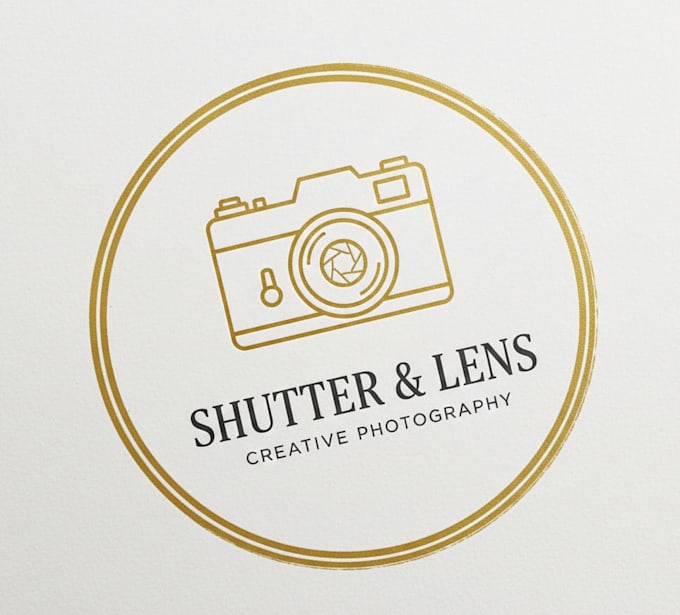 unique aerial drone photography camera logo