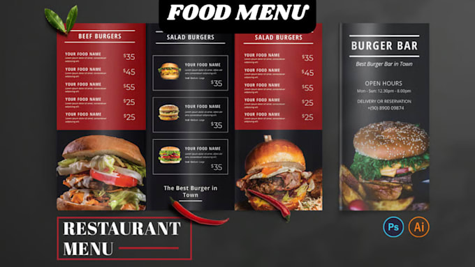 Design food menu, digital qr code menu,write cookbook recipes design ...