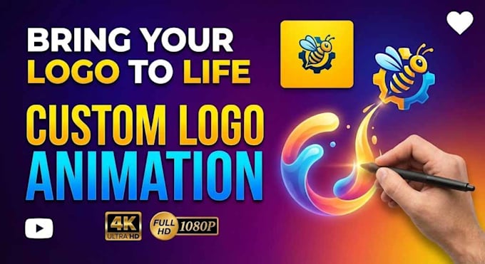 create a custom logo animation video intro for your company or startup