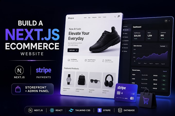 build a nextjs ecommerce website with stripe