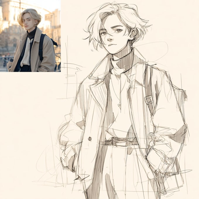 sketch you anime sketch art