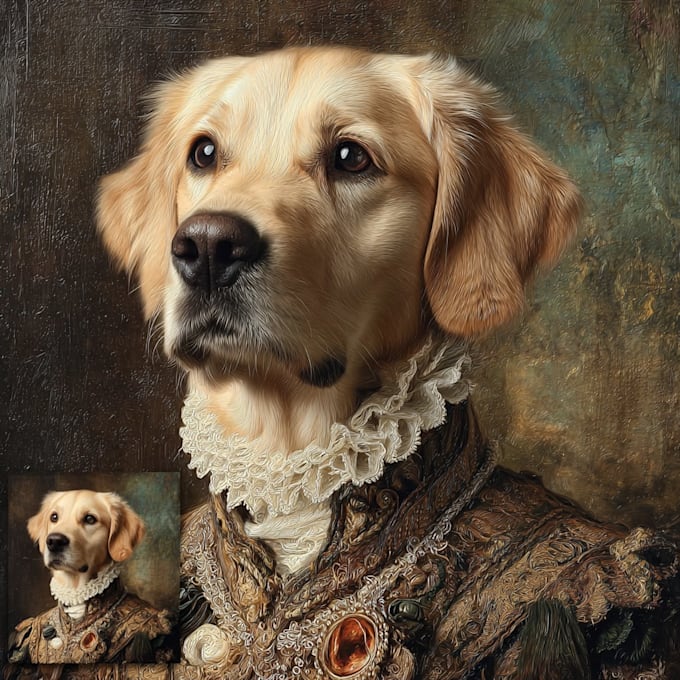 create a custom watercolor pet portrait