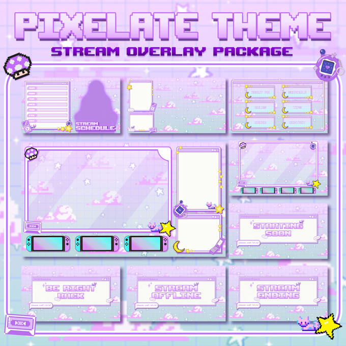 make overlay design for streaming