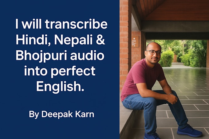 transcribe your audio nepali hindi maithili bhojpuri and english