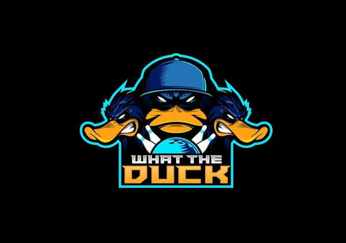 design outstanding duck bowling team logo