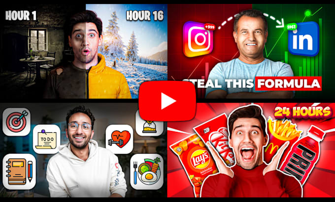 design catchy youtube thumbnail