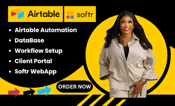 setup airtable database, airtable automation, airtable softr expert