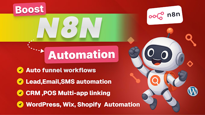 create n8n automation for your wordpress webflow or wix site