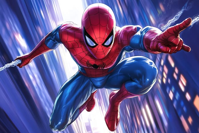 create an amazing superhero or fantasy comic illustration