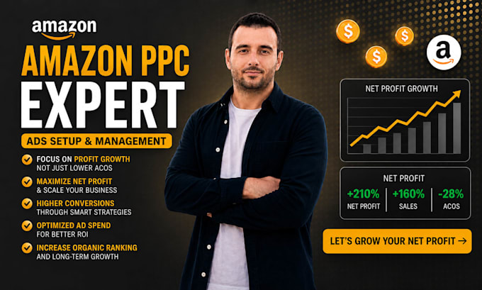 manage amazon PPC ads to scale sales, lower tacos and grow profit