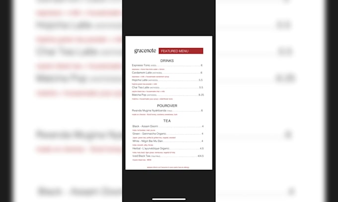 provide seasonal menu consulting for your café or restaurant