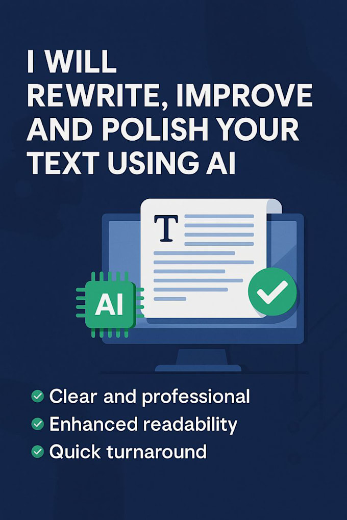 rewrite, improve and edit your text using ai