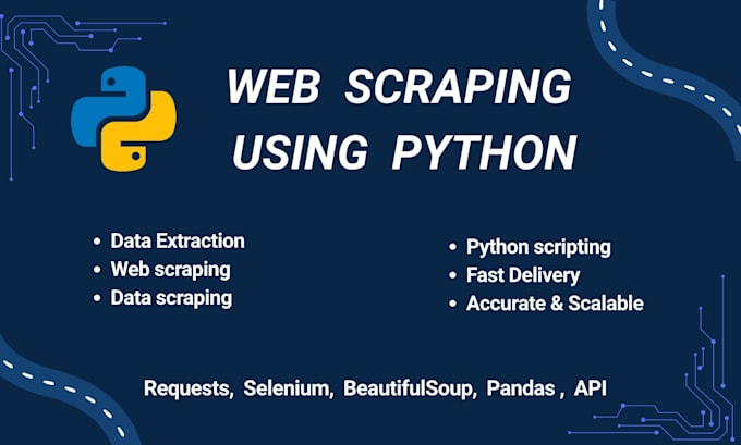 Conduct python web scraping and data extraction by Syedapakiza | Fiverr