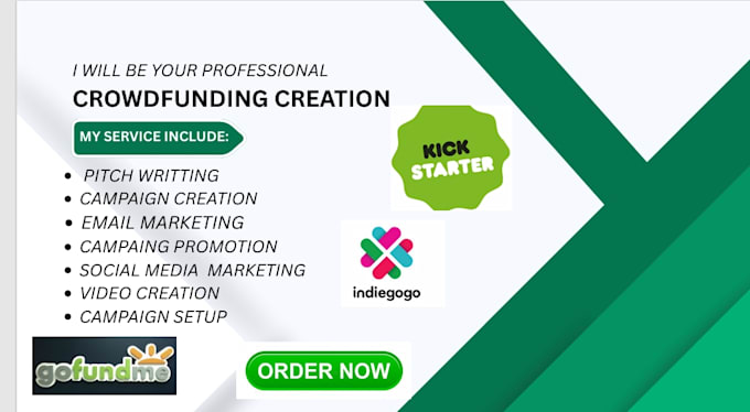 setup crowdfunding campaign account fundraising projects