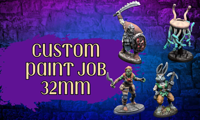 paint 32mm tabletop miniatures