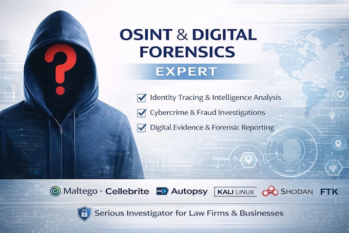 digital forensics, osint investigator, cybercrime analysis online identity trace
