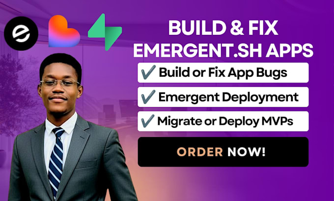 build fix and deploy emergent sh website app errors or bugs on emergent sh