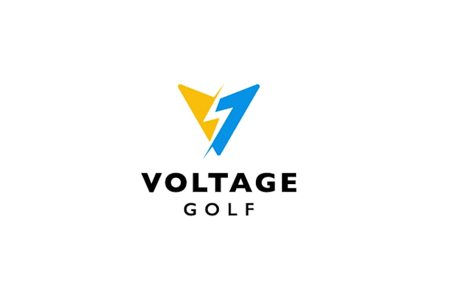 design simple voltage golf logo