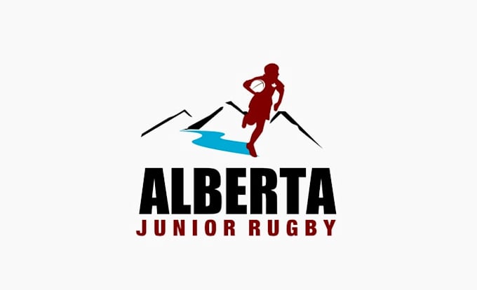design particular alberta junior rugby association logo
