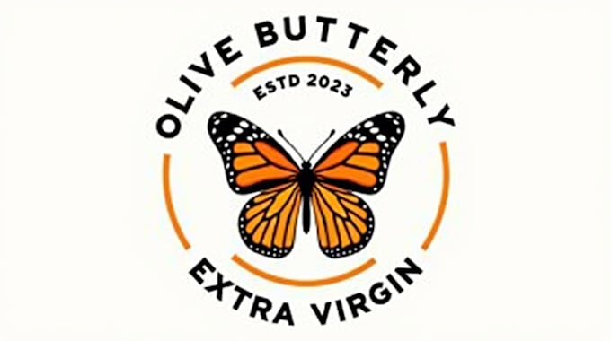design outstanding olive butterfly logo
