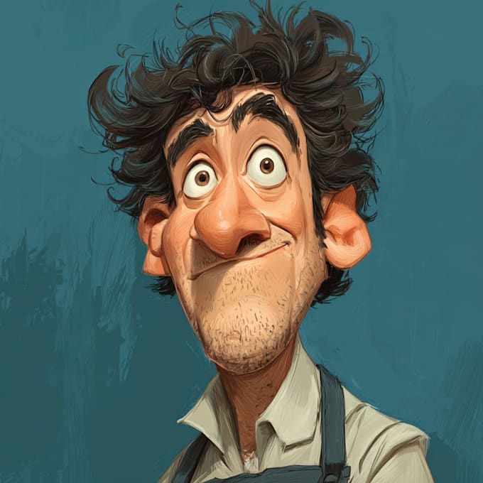 make realistic cartoon caricature