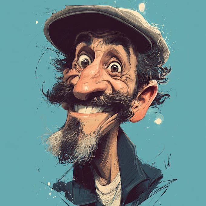 raw avatar, cartoon caricature for profile