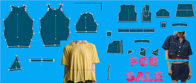 garment pattern making dxf PDF hpgl grading tech pack