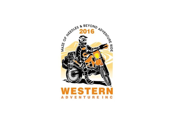 design classic adventure motorcycle riders logo