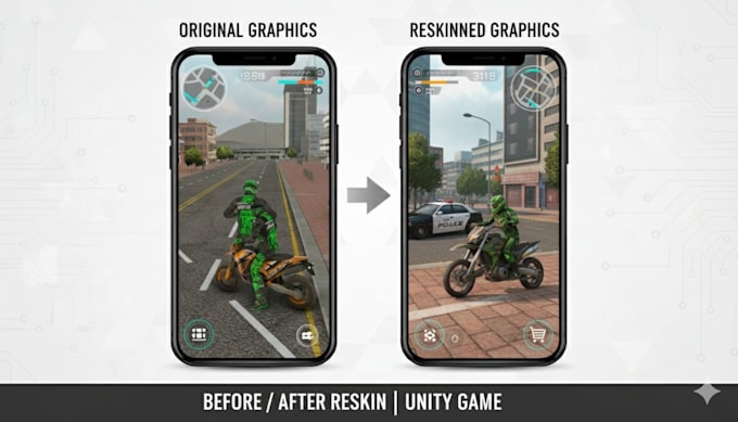professionally reskin your unity game for ios and android