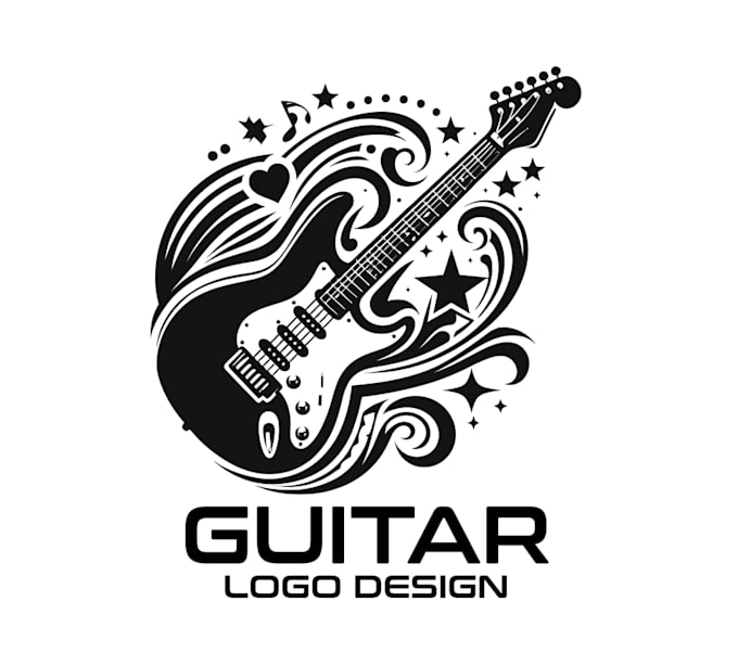 make an amazing guitar logo design