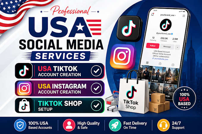 create USA tiktok account, USA tiktok account, tiktok USA