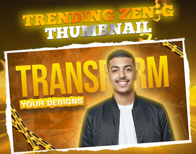 make vibrant, modern, aesthetic youtube thumbnail designs