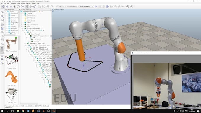 Robot simulaties maken met abb robotstudio, pybullet en 3d model