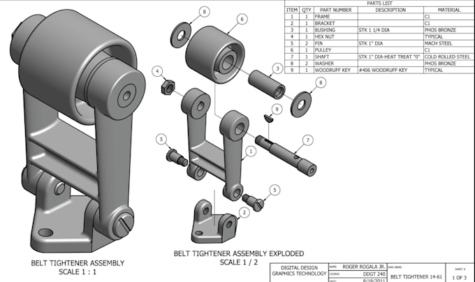 do 2d exploded mechanical designs, cad drafts, solar pv plans, aluminum cnc part