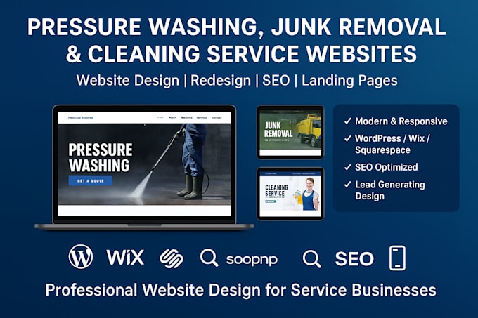 Design pressure washing website power washing website power washing ...
