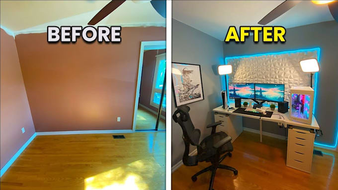 turn empty room into stage interior with virtual staging and realistic furniture