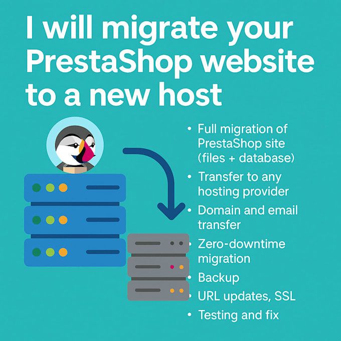 migrate your prestashop store to a new server