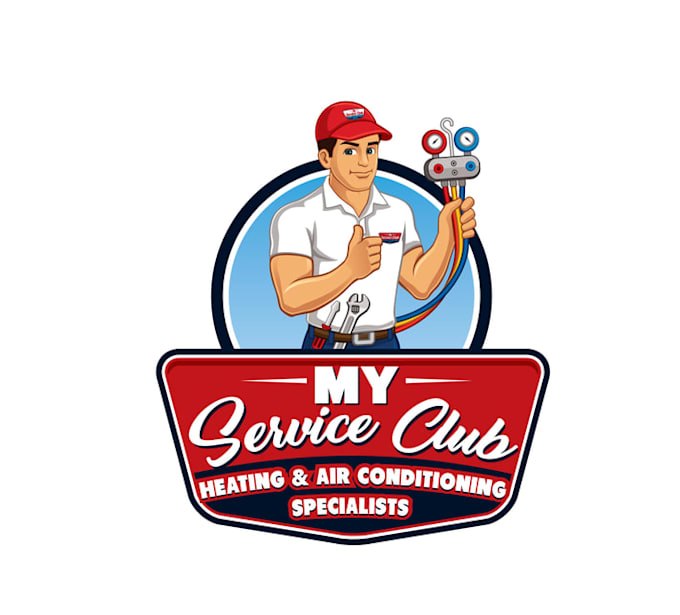 design unique heating and air conditioning logo